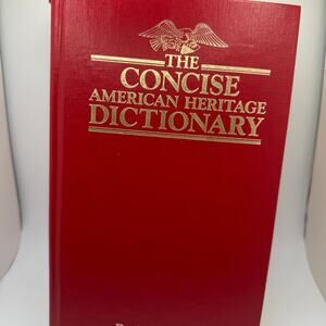 The Concise American Heritage Dictionary 1987 Illustrated Hardcover